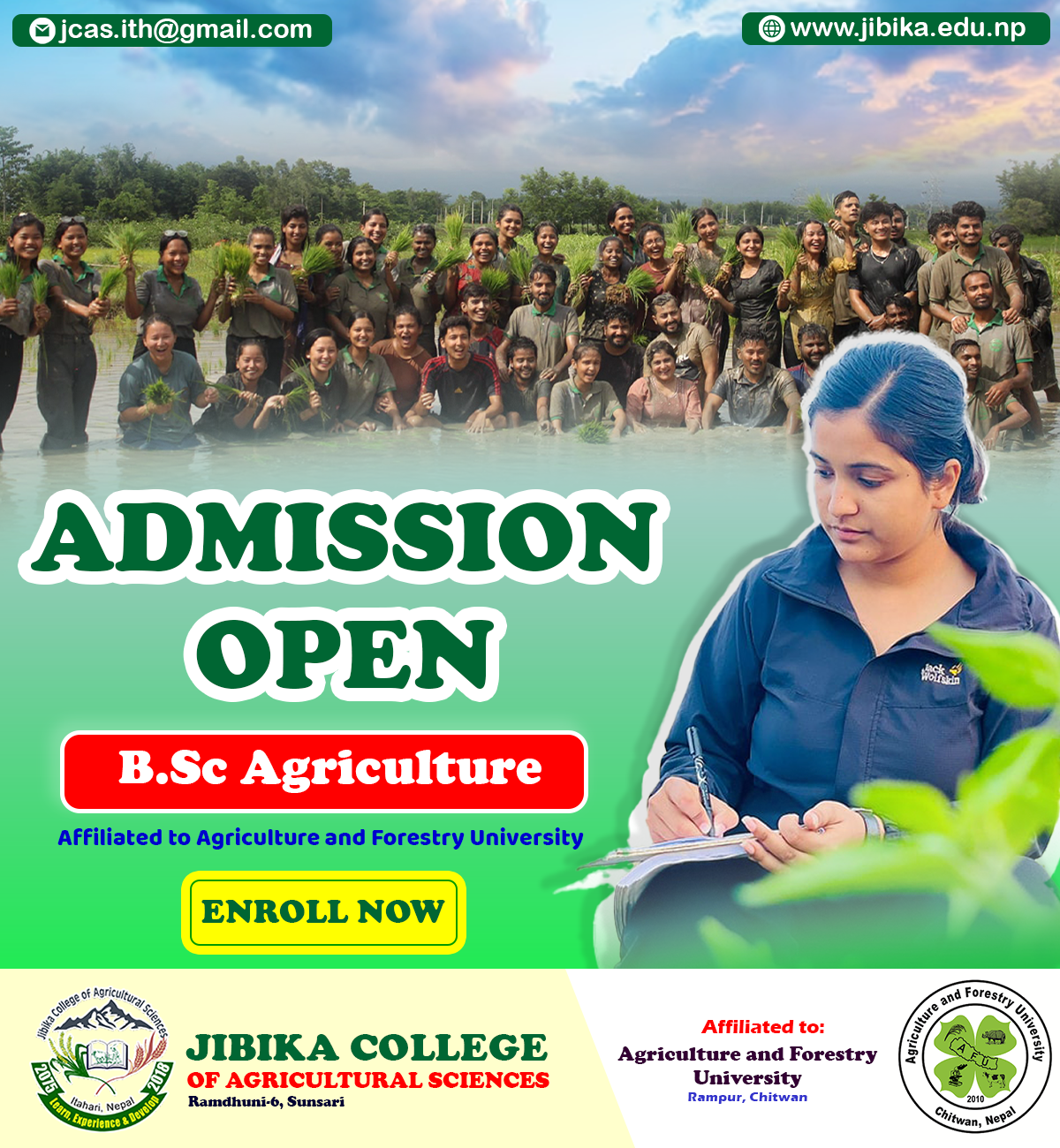 Admissions are now …